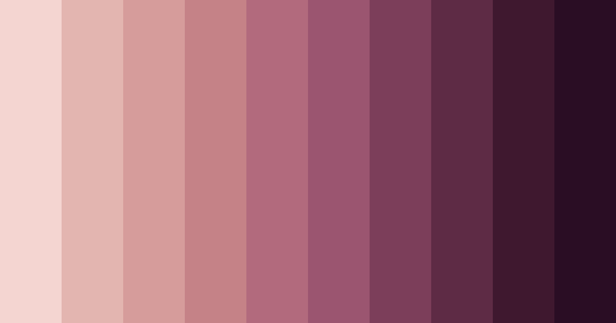Download shades of rose color palette PNG image (landscape)