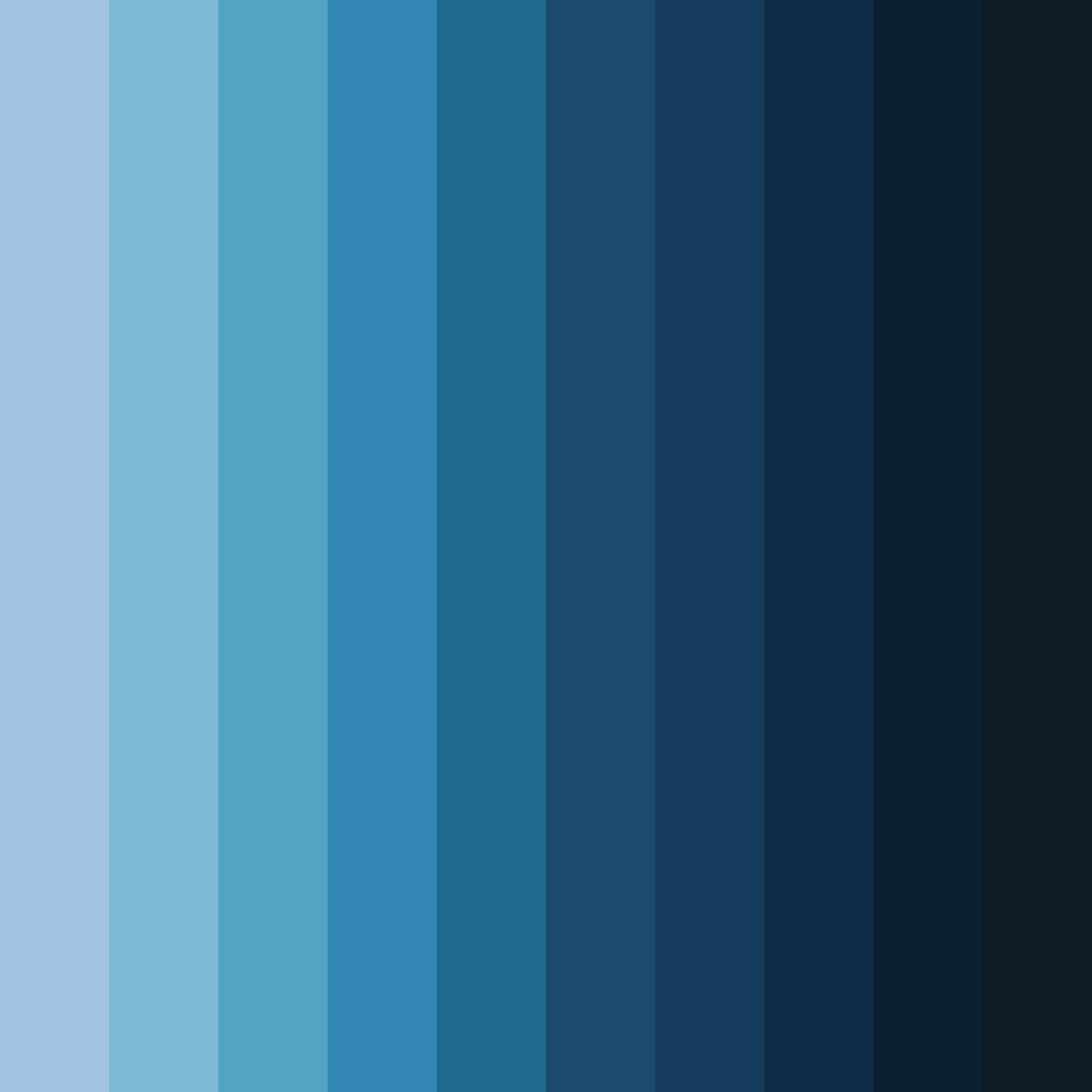 Download shades of navy blue color palette PNG image (square)