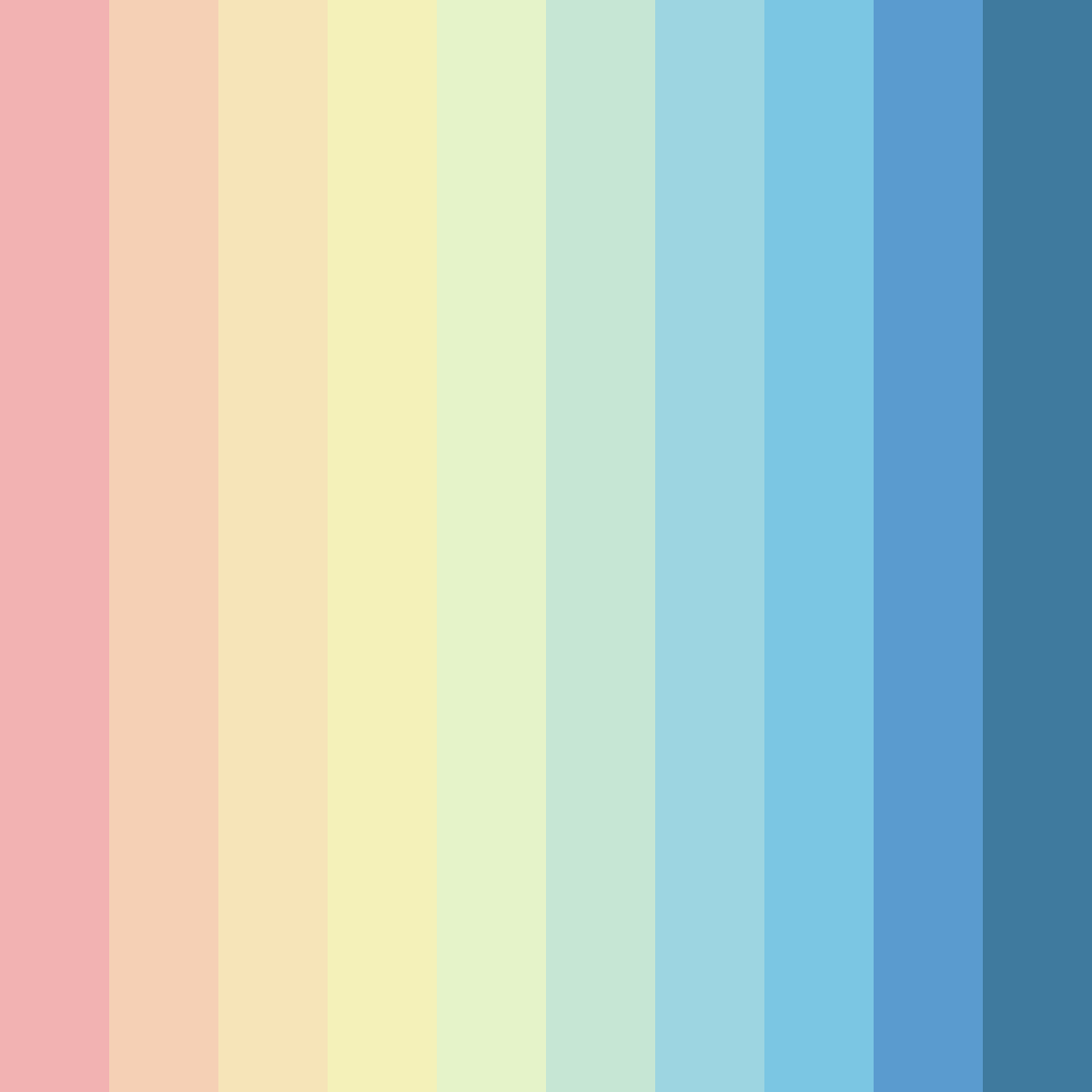 Download pastel green color palette PNG image (square)