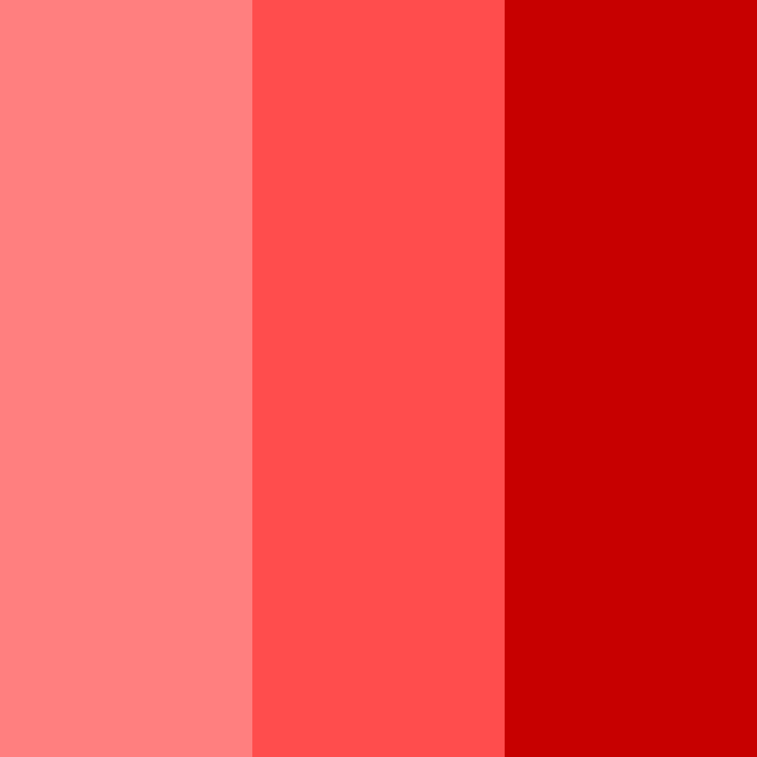 Download red ombre color palette PNG image (square)
