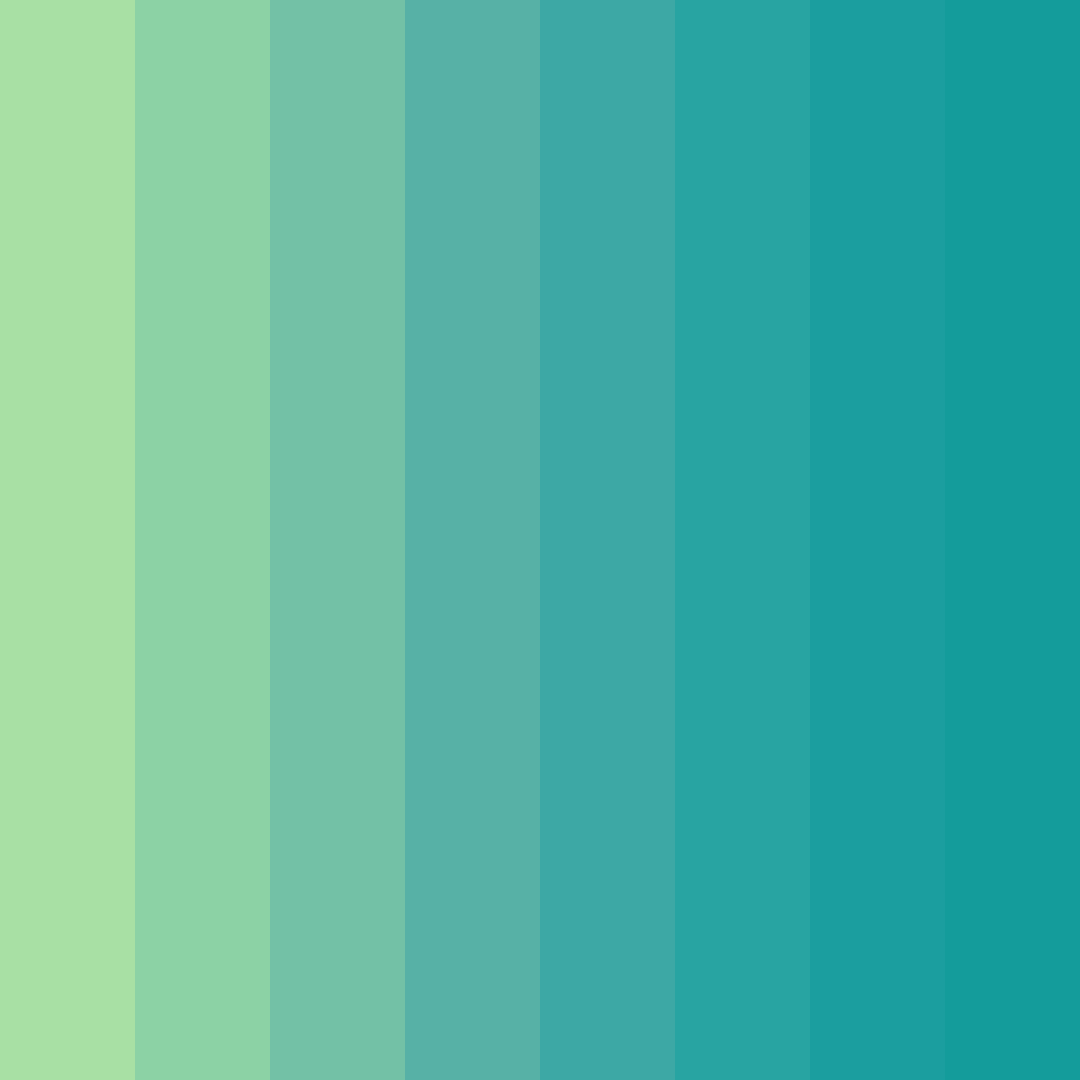 Download shades of green apple color palette PNG image (square)