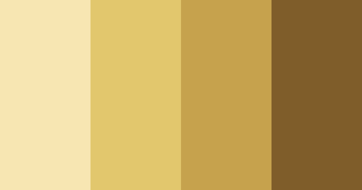 Download golden elegance color palette PNG image (landscape)