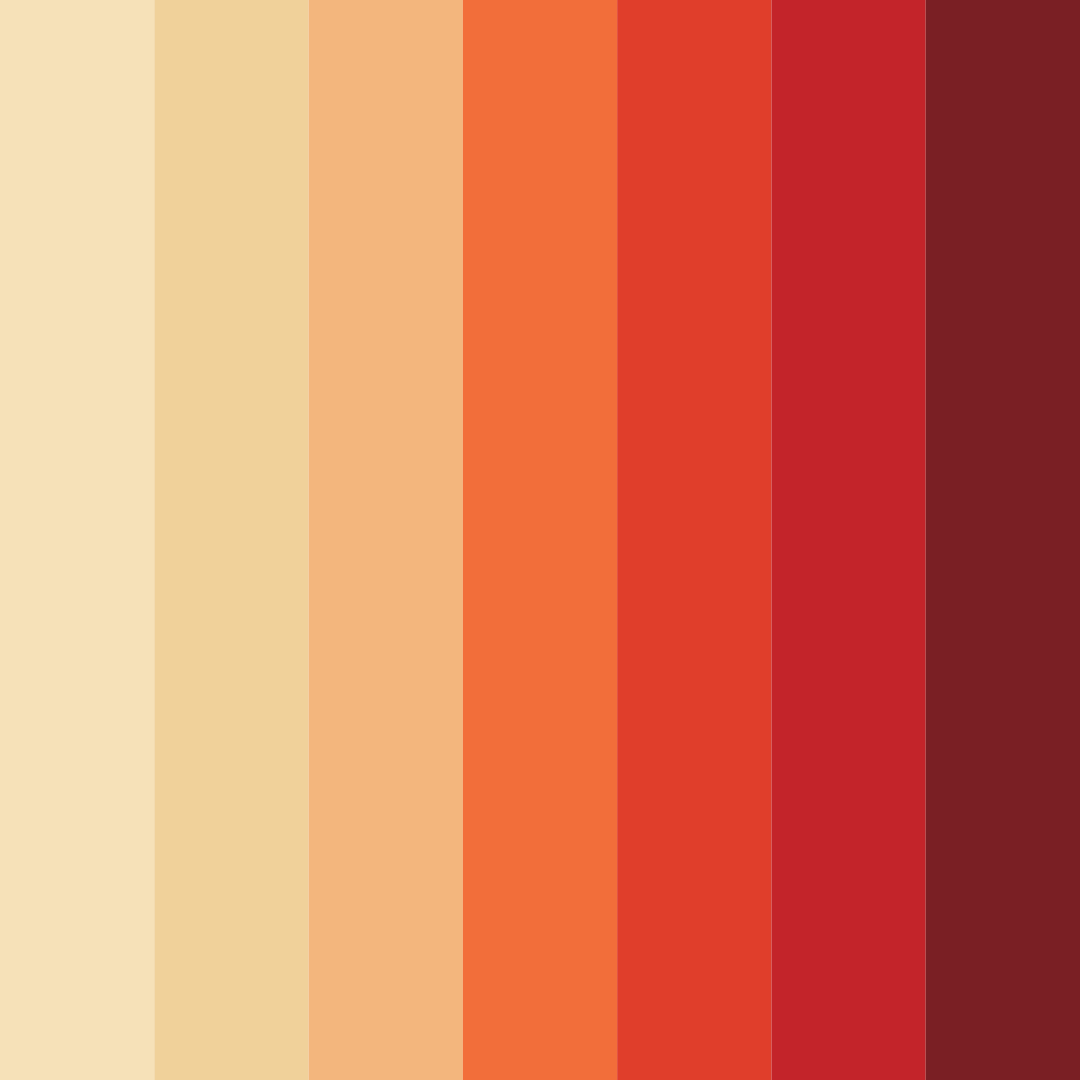 Download autumn ember delight color palette PNG image (square)
