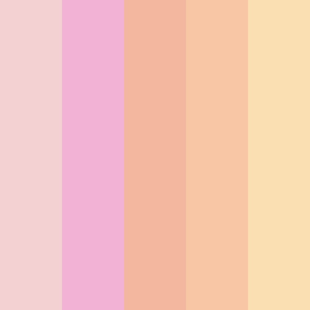 Download pink macaron color palette PNG image (square)