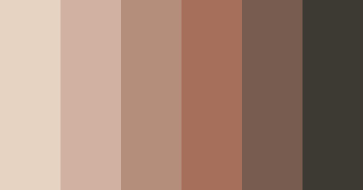 Download mocha shades color palette PNG image (landscape)