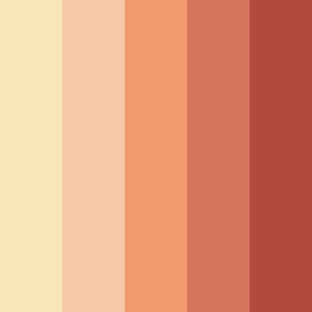 Download sunkissed earthtones color palette PNG image (square)