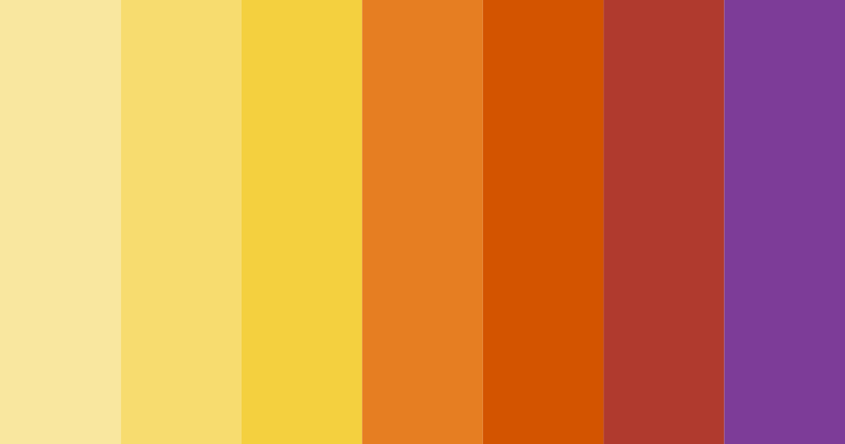 Download warm yellow color palette PNG image (landscape)