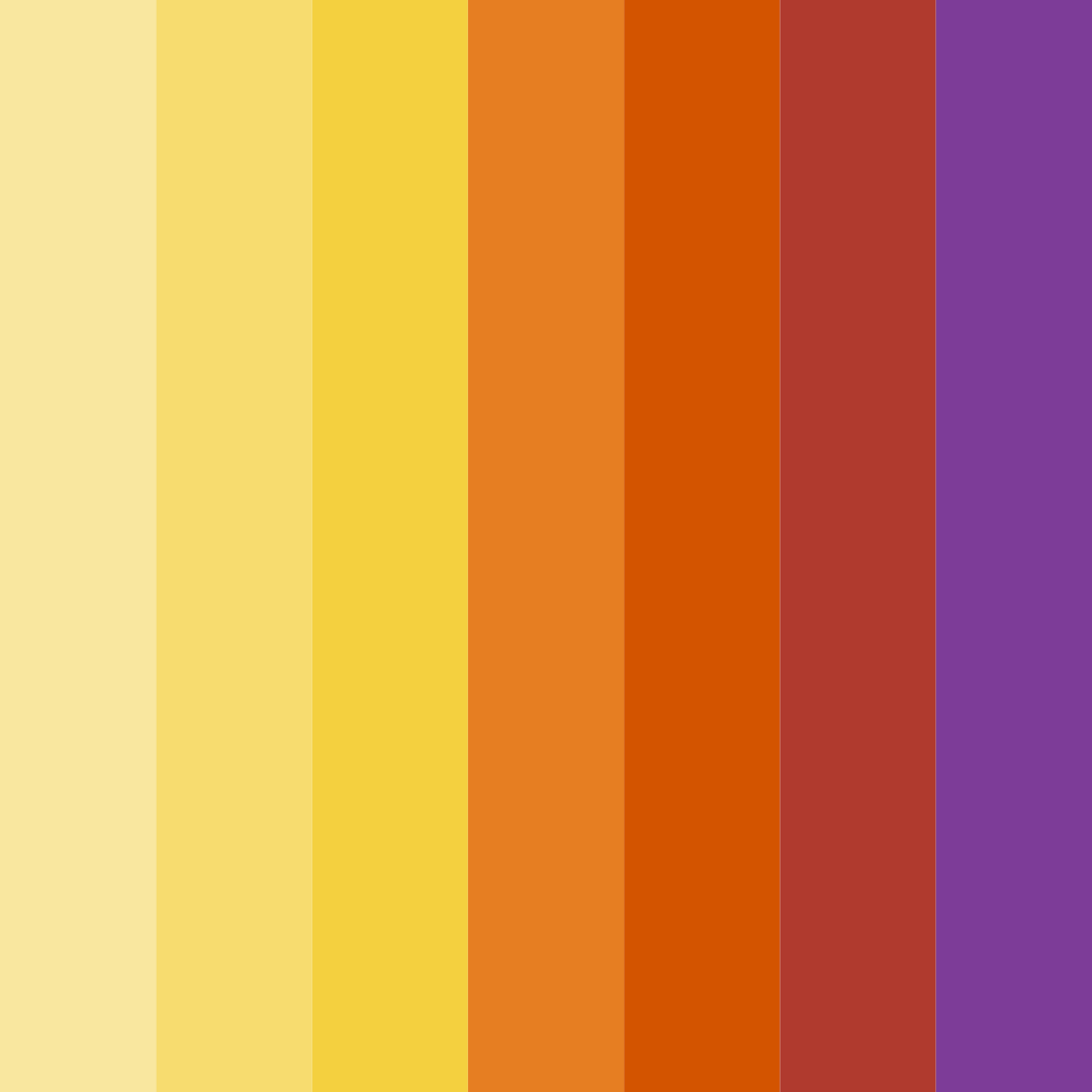 Download warm yellow color palette PNG image (square)