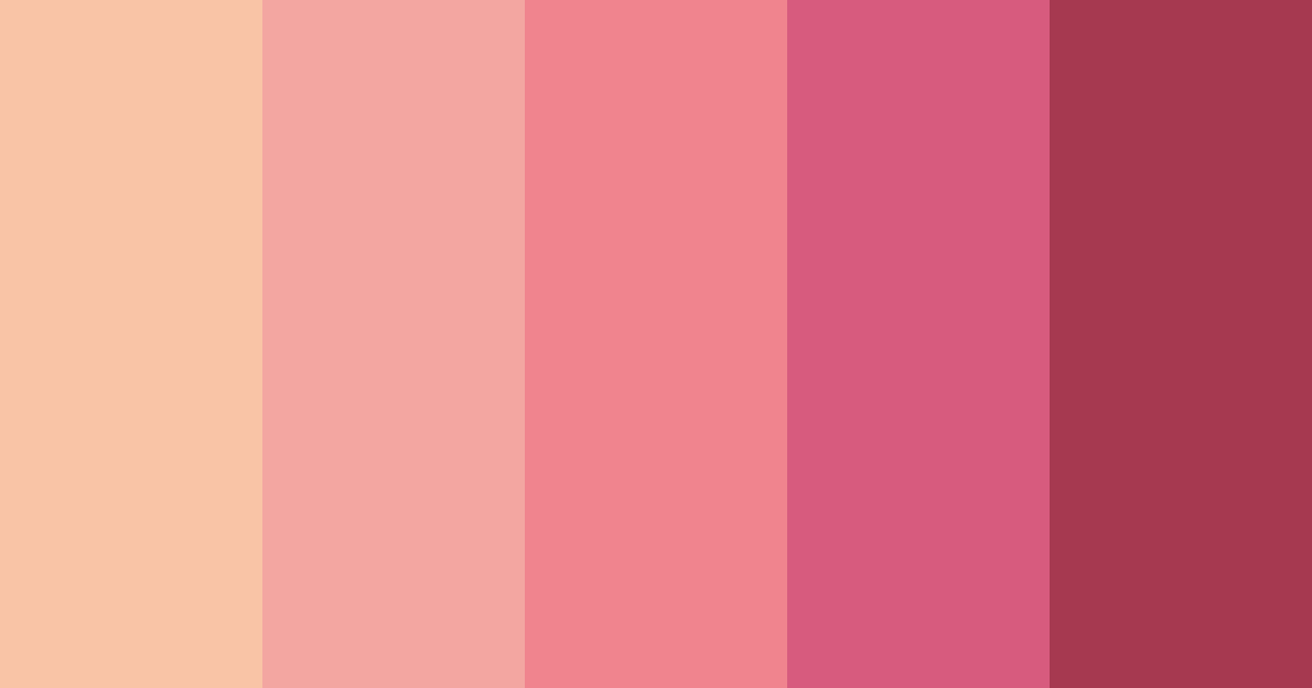 Download blushing sunset color palette PNG image (landscape)