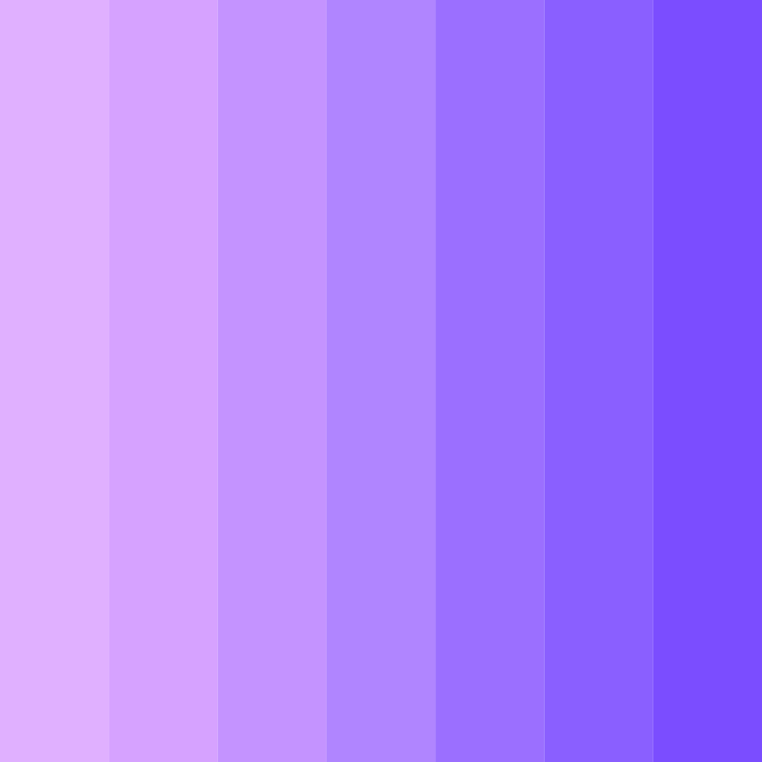 Download purple shades color palette PNG image (square)