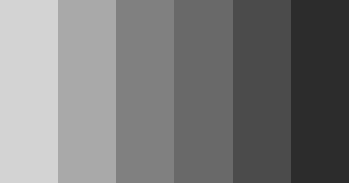 Download shades of ash black color palette PNG image (landscape)