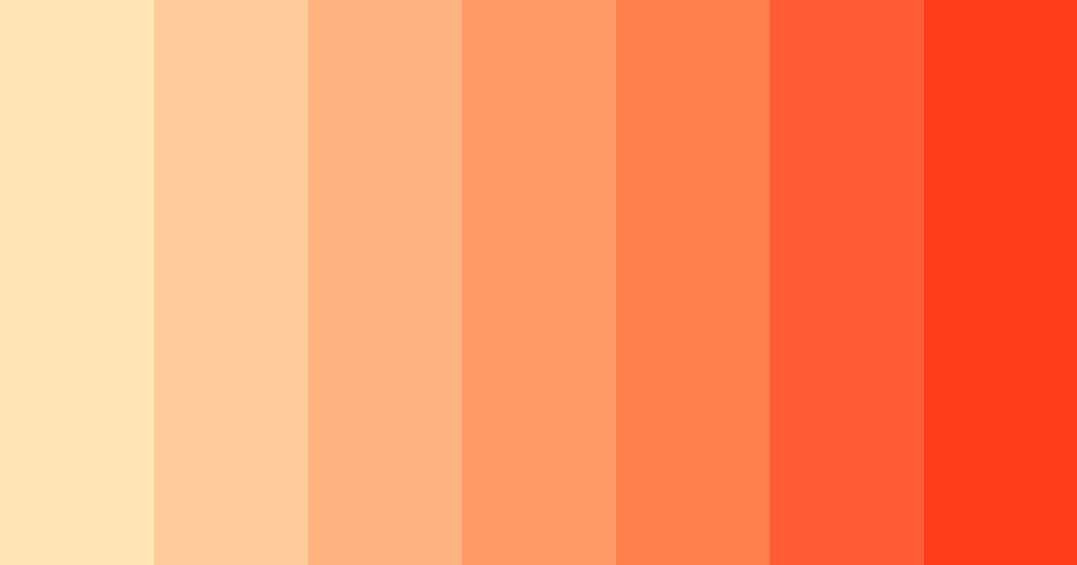 Download warm peach shades color palette PNG image (landscape)