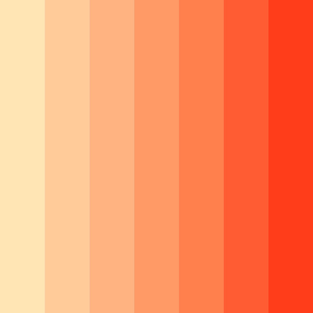 Download warm peach shades color palette PNG image (square)