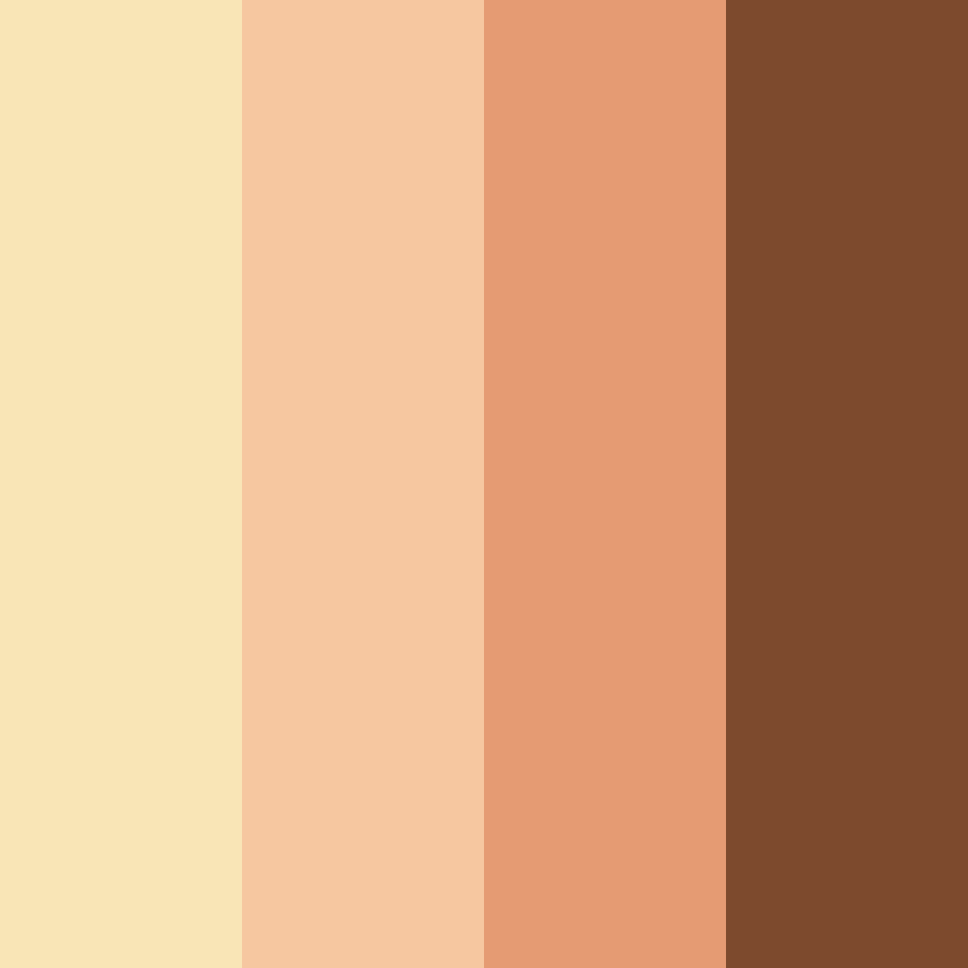 Download warm brown cooking color palette PNG image (square)