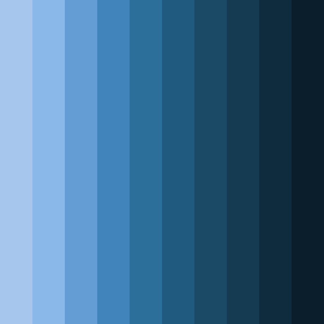 Download simple blue color palette PNG image (square)