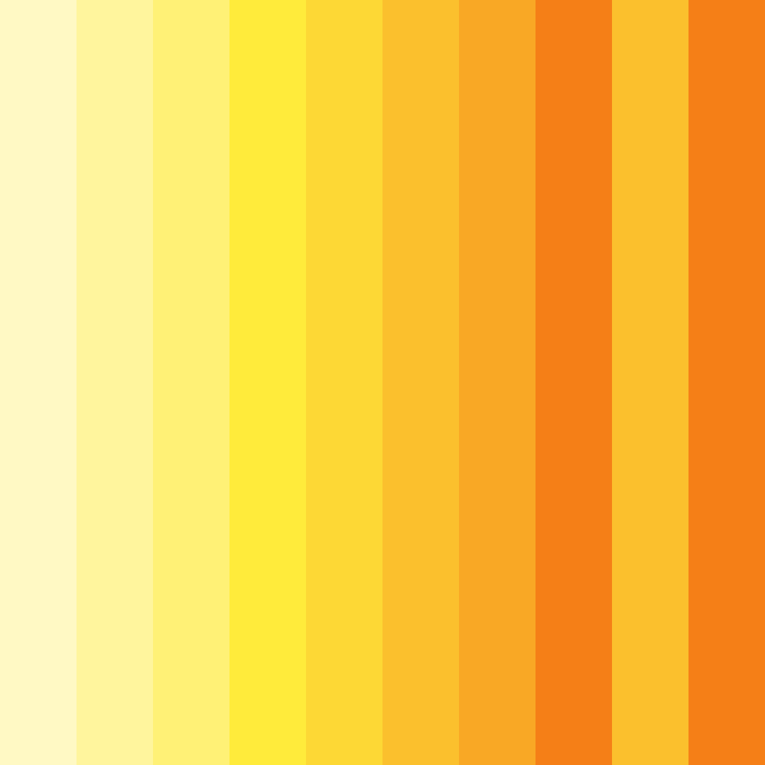 Download bright yellow color palette PNG image (square)