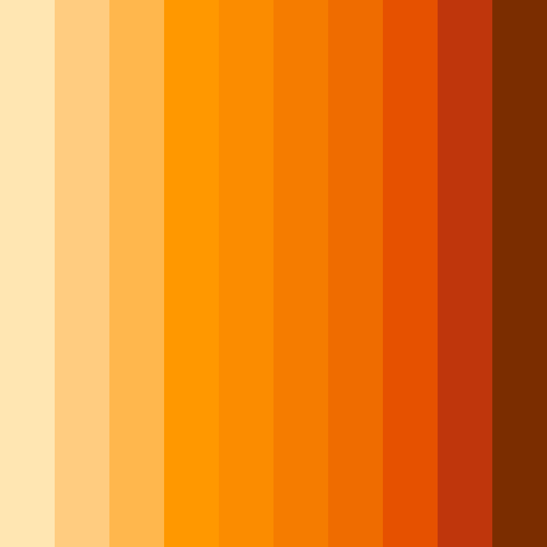Download citrus sunset color palette PNG image (square)