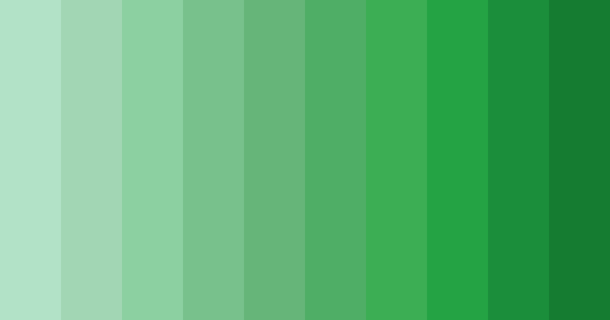 Download shades of verde color palette PNG image (landscape)