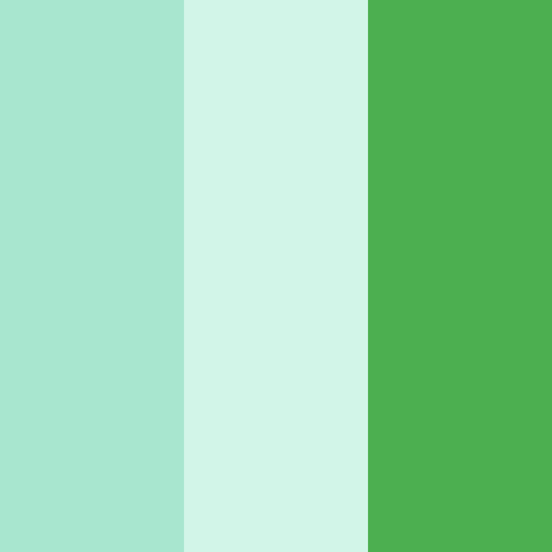 Download emerald breeze color palette PNG image (square)