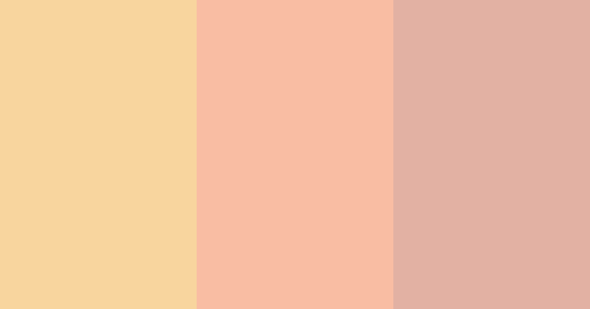 Download peachy honey bliss color palette PNG image (landscape)