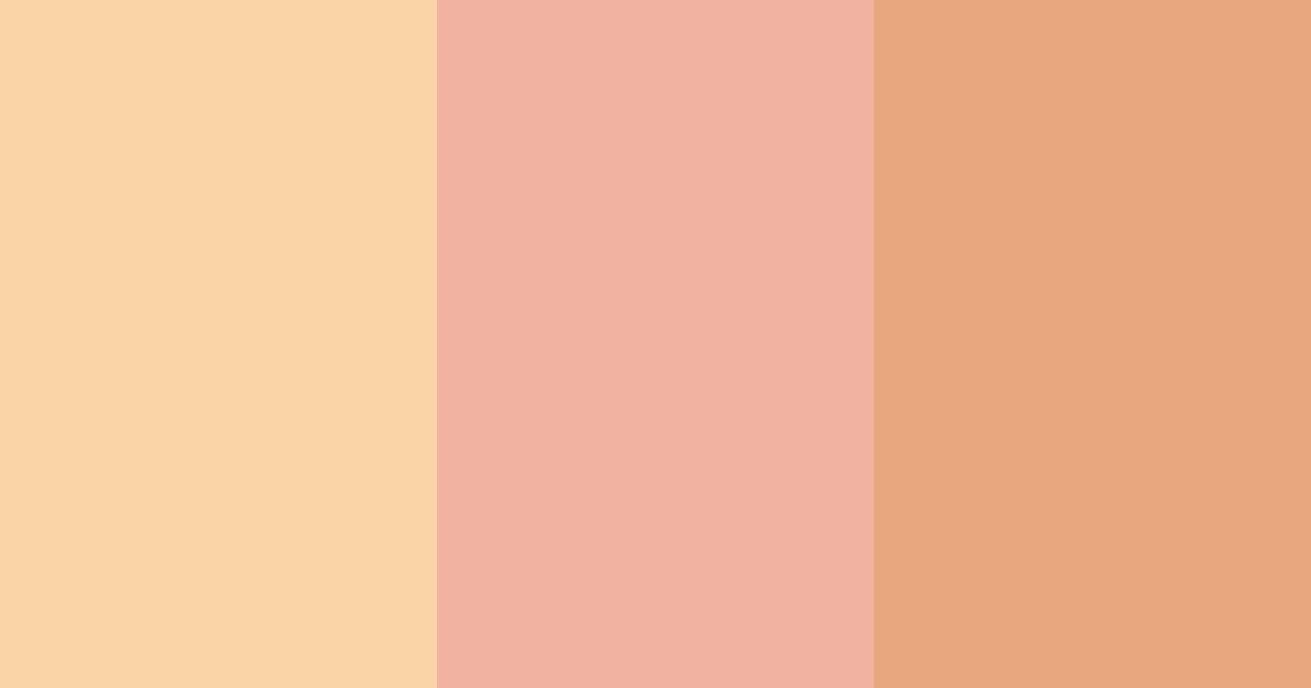Download peachy warmth color palette PNG image (landscape)