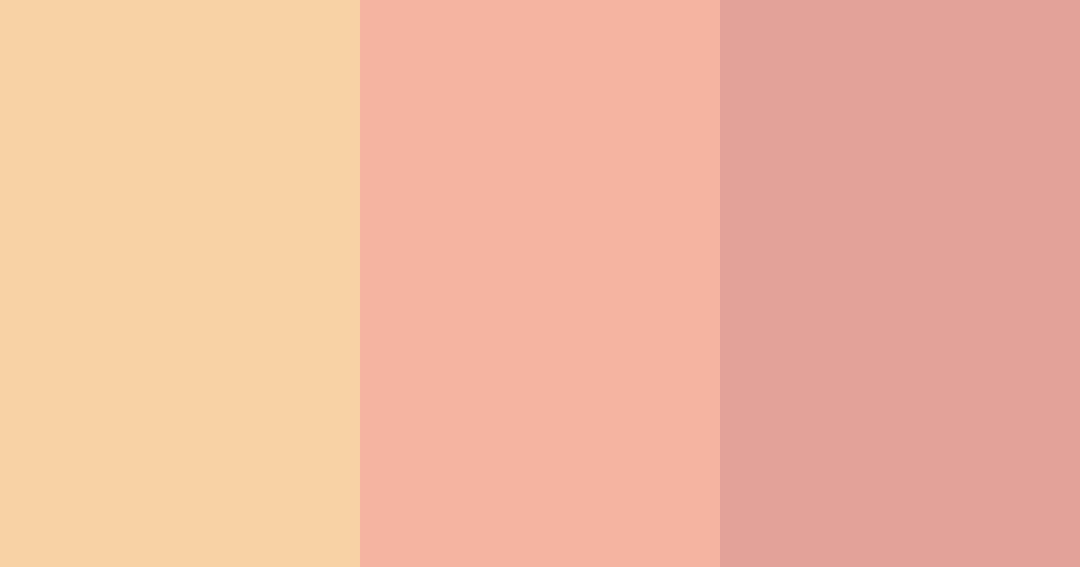 Download peachy cream dream color palette PNG image (landscape)
