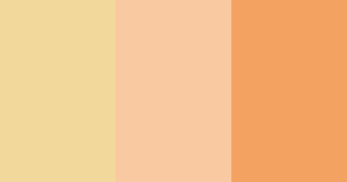 Download honeyed peach bliss color palette PNG image (landscape)