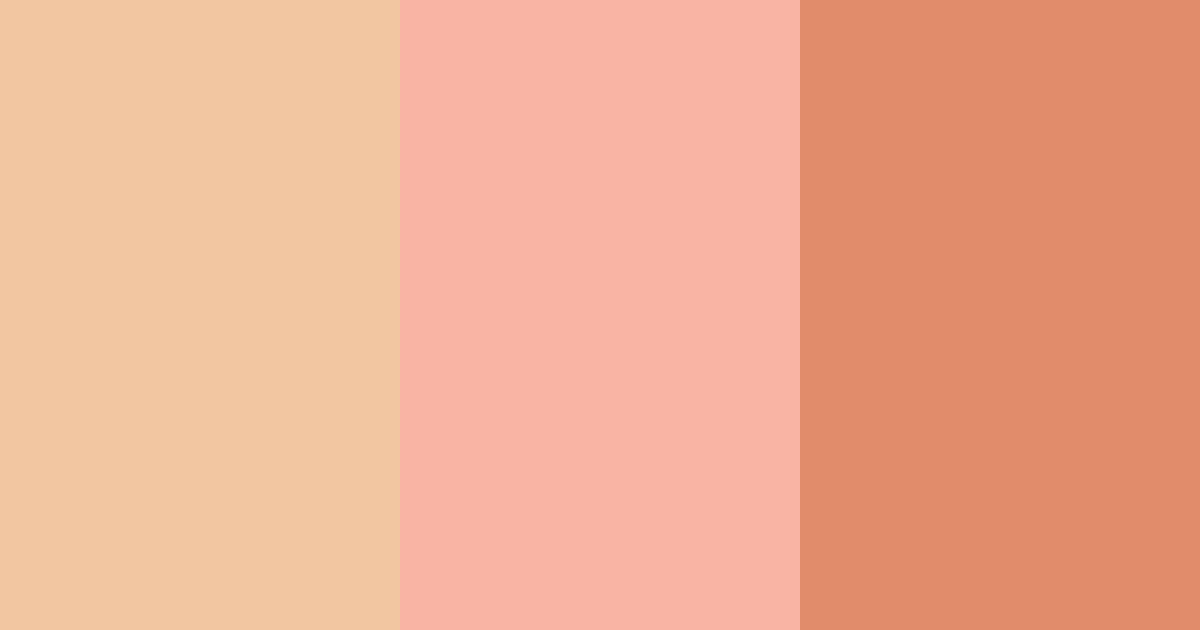 Download peachy warmth color palette PNG image (landscape)