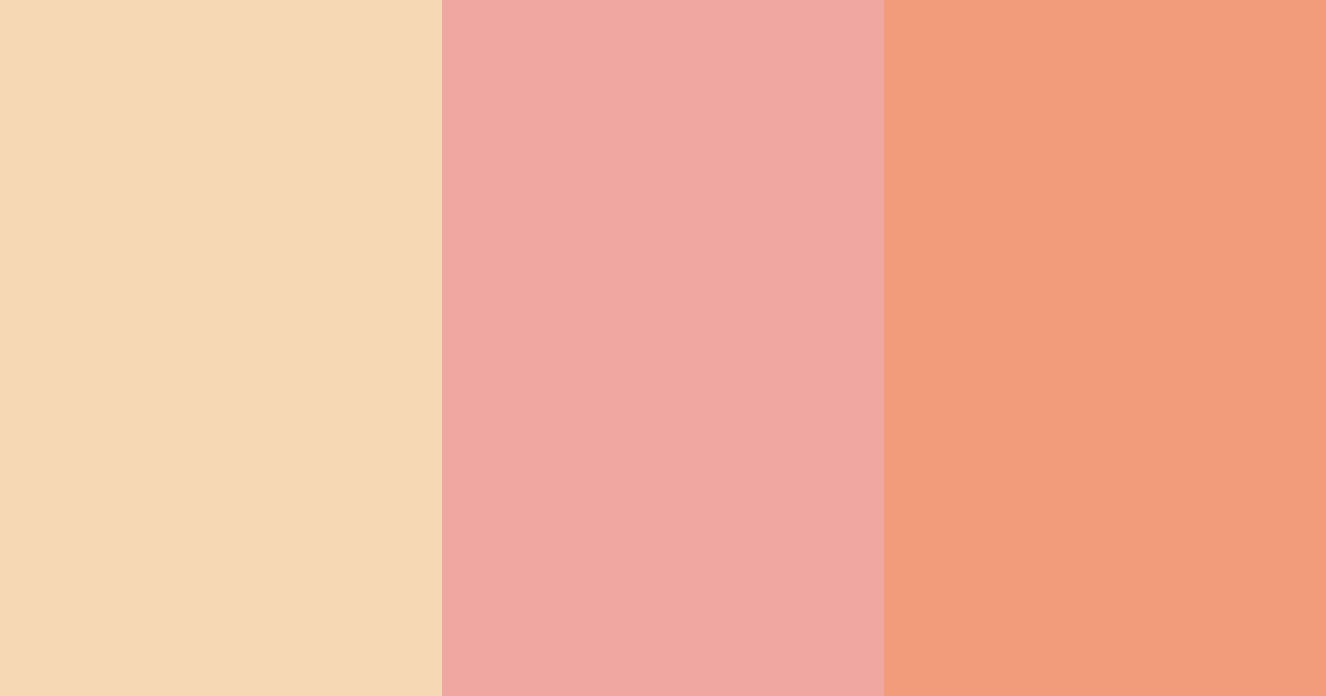 Download peachy honey bliss color palette PNG image (landscape)