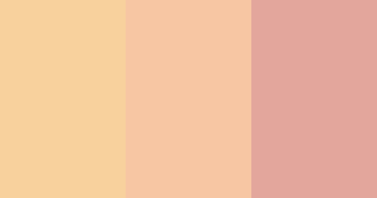 Download honeyed peaches color palette PNG image (landscape)