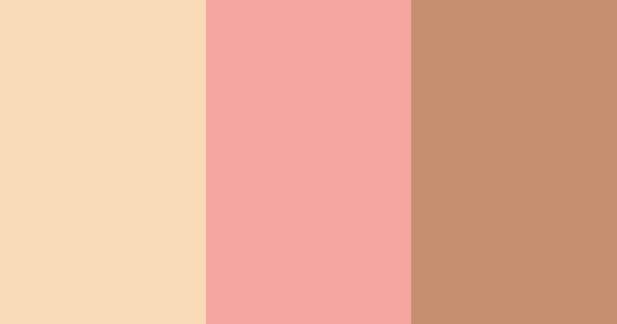Download peachy warmth color palette PNG image (landscape)
