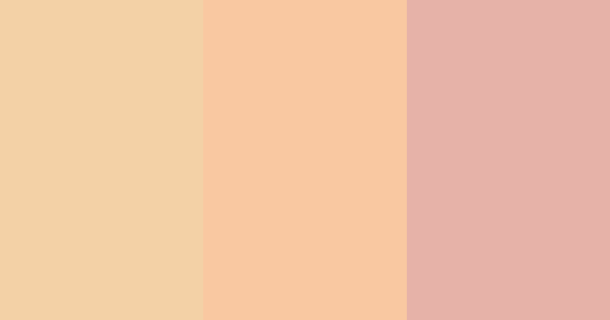 Download peachy warmth color palette PNG image (landscape)