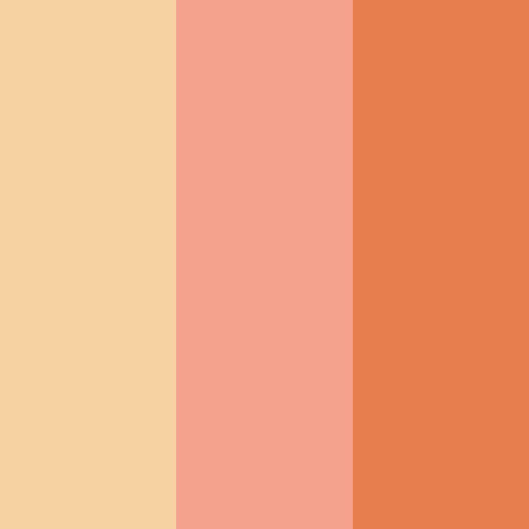 Download peachy honey color palette PNG image (square)