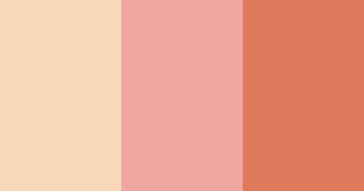 Download peachy warmth color palette PNG image (landscape)