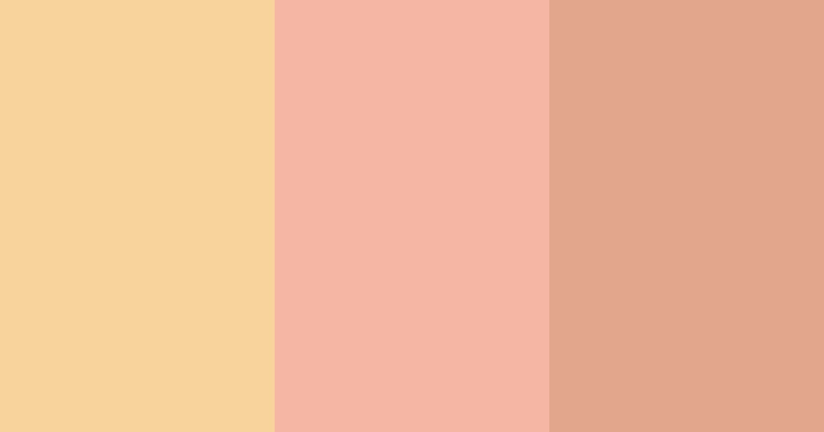Download peachy warmth color palette PNG image (landscape)
