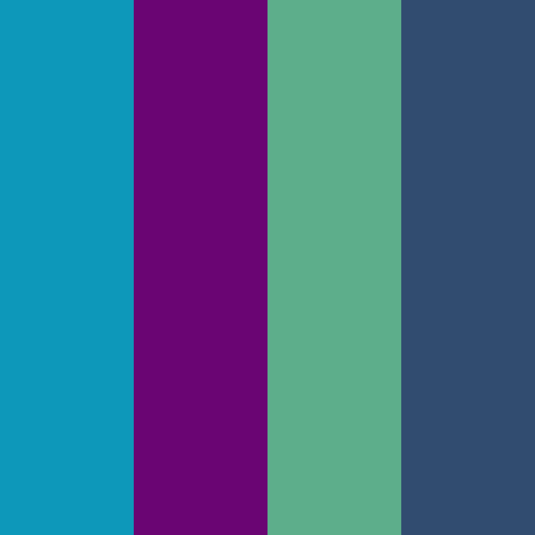 Download tropical ocean twilight color palette PNG image (square)