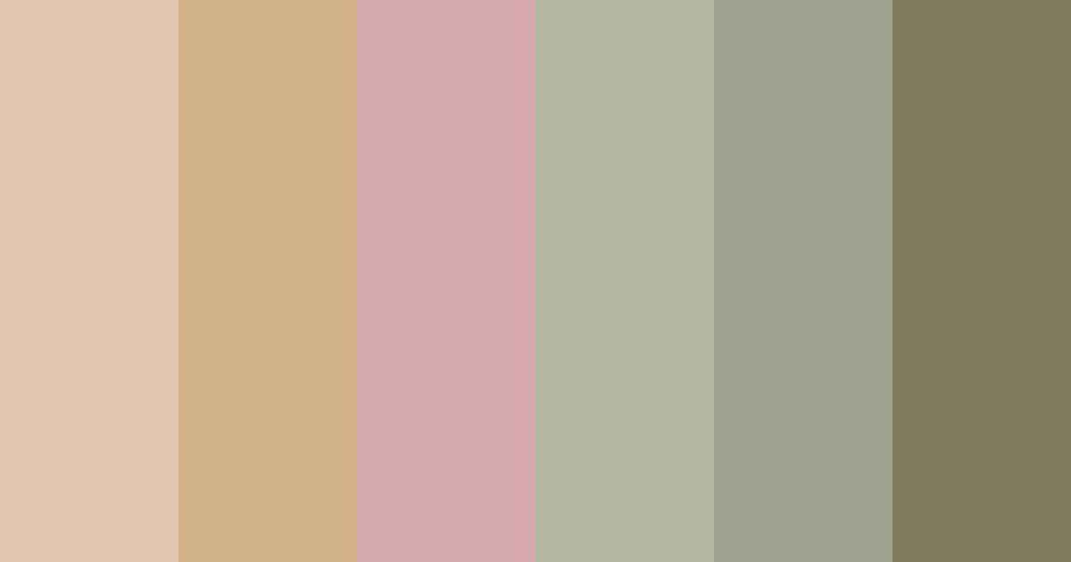 Download muted taupe color palette PNG image (landscape)