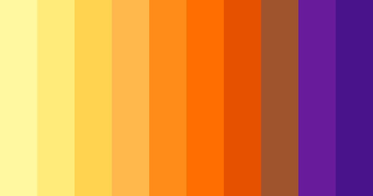 Download sunset citrus bliss color palette PNG image (landscape)