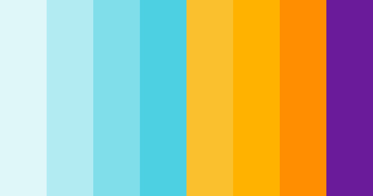 Download cyan and purple delight color palette PNG image (landscape)
