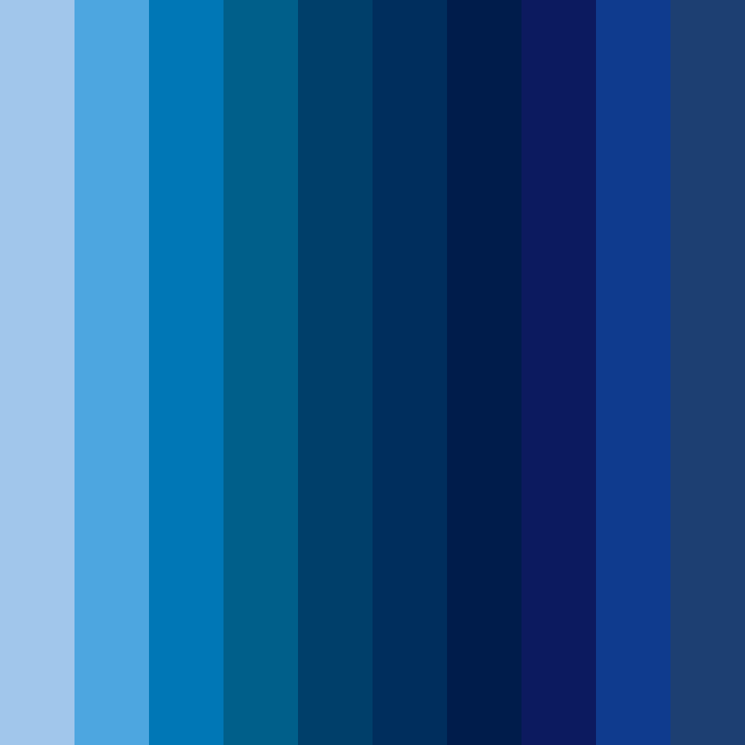 Download shades of royal blue color palette PNG image (square)