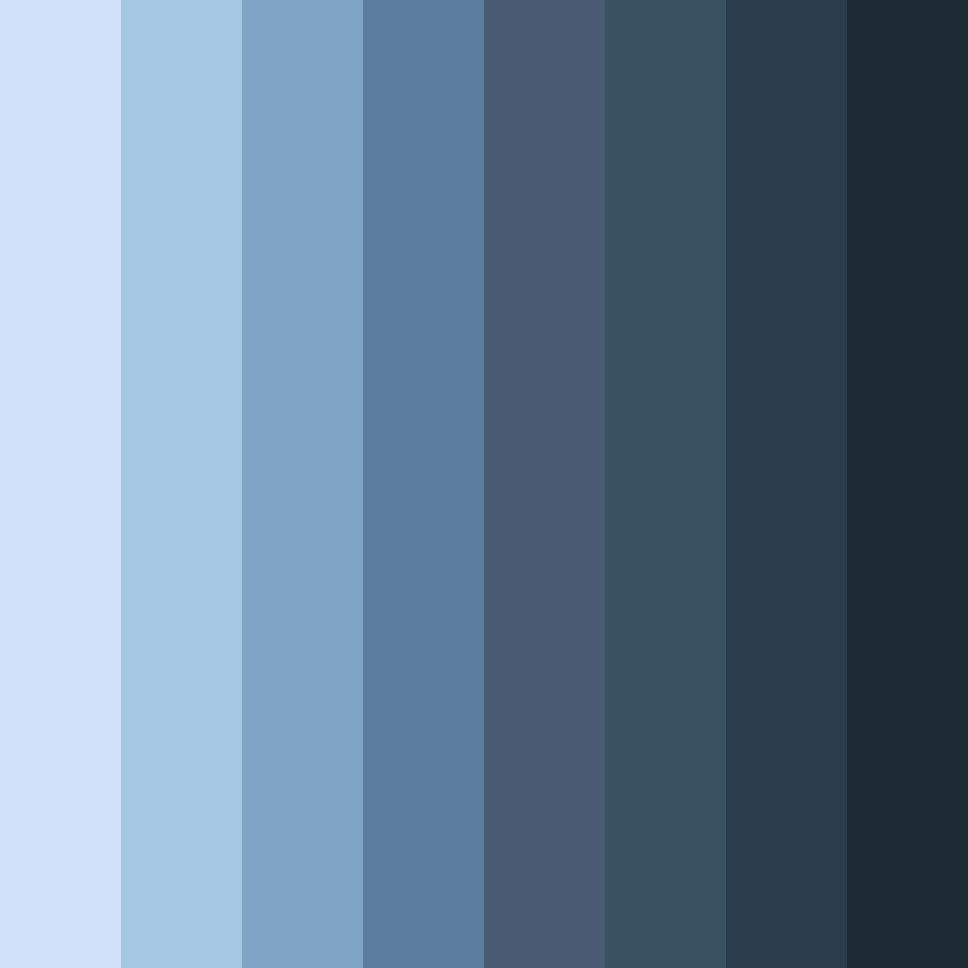 Download earthy blue color palette PNG image (square)