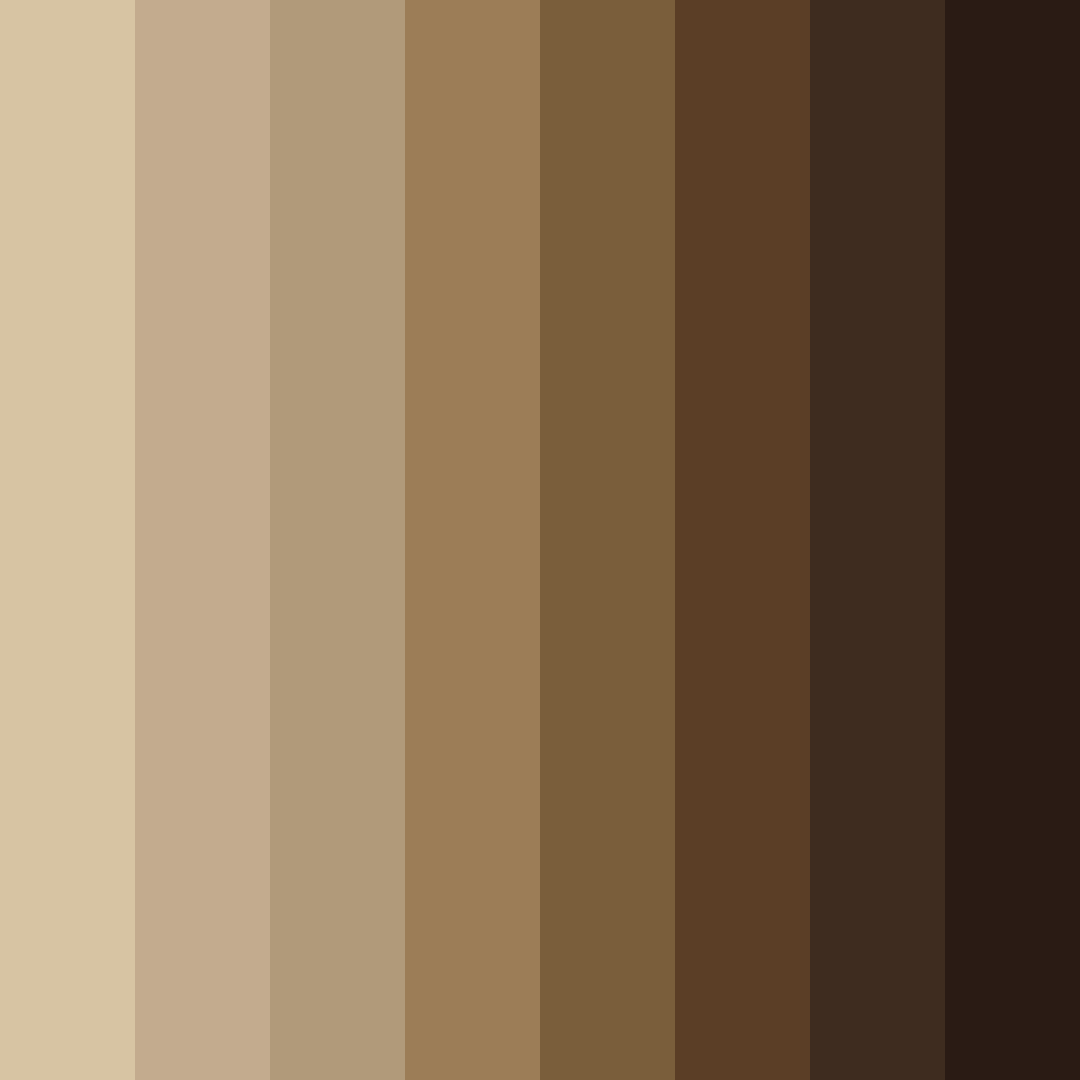 Download earthy brown tones color palette PNG image (square)
