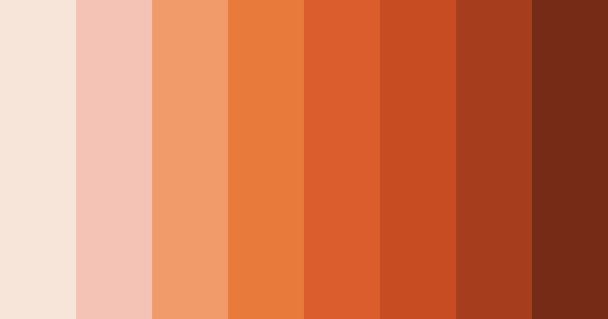Download terra cotta sunset color palette PNG image (landscape)
