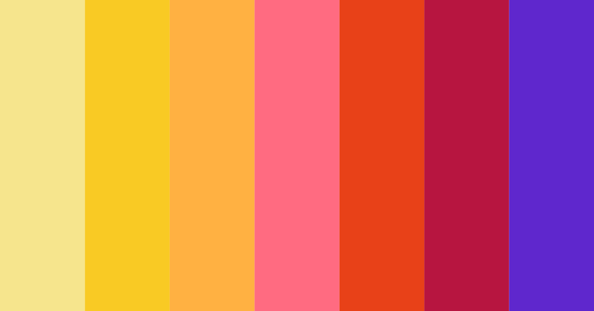 Download sunset carnival color palette PNG image (landscape)