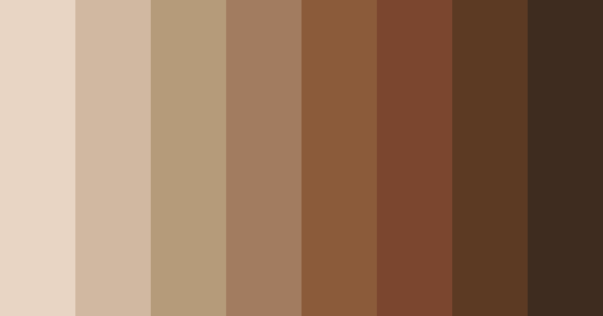 Download muted brown serenity color palette PNG image (landscape)