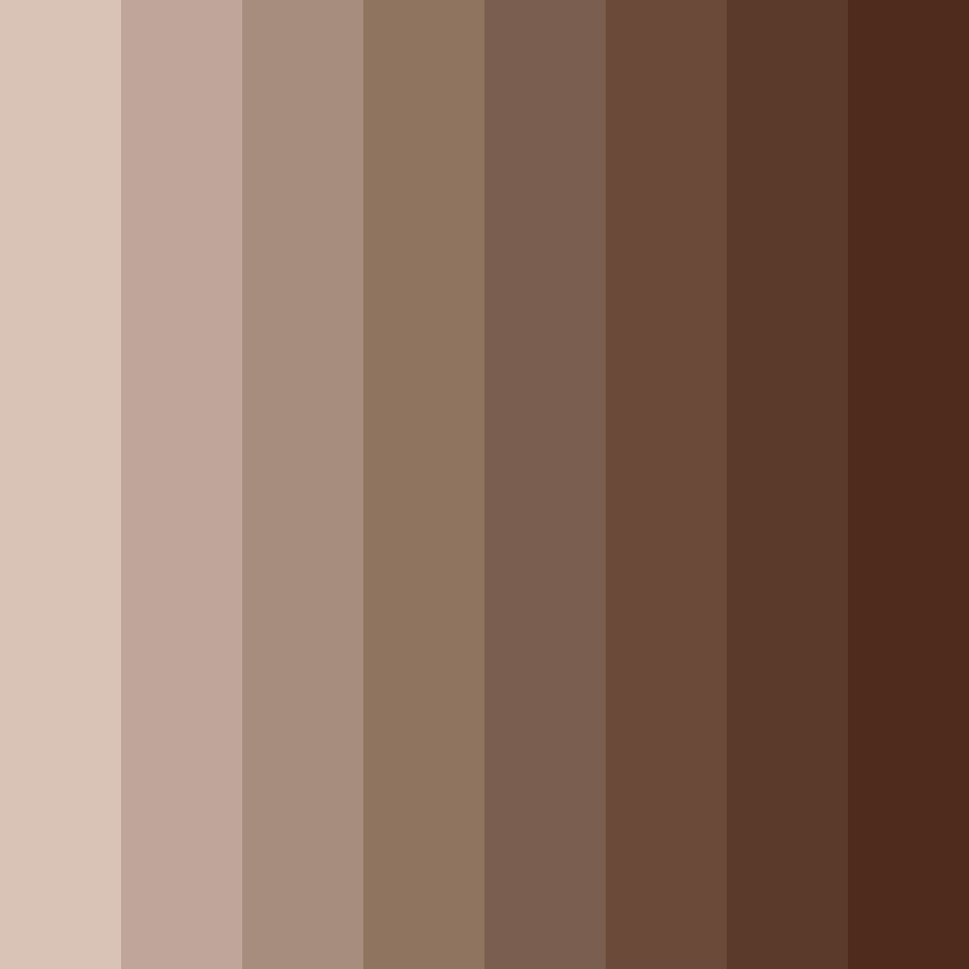 Download muted brown shades color palette PNG image (square)