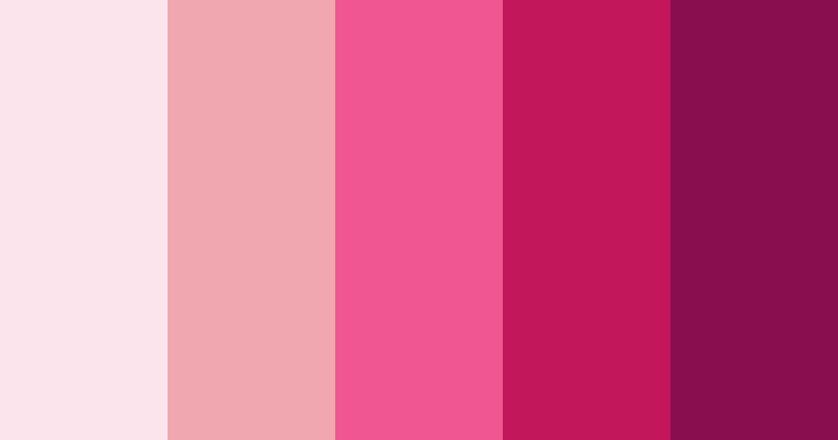 Download blushing romance color palette PNG image (landscape)