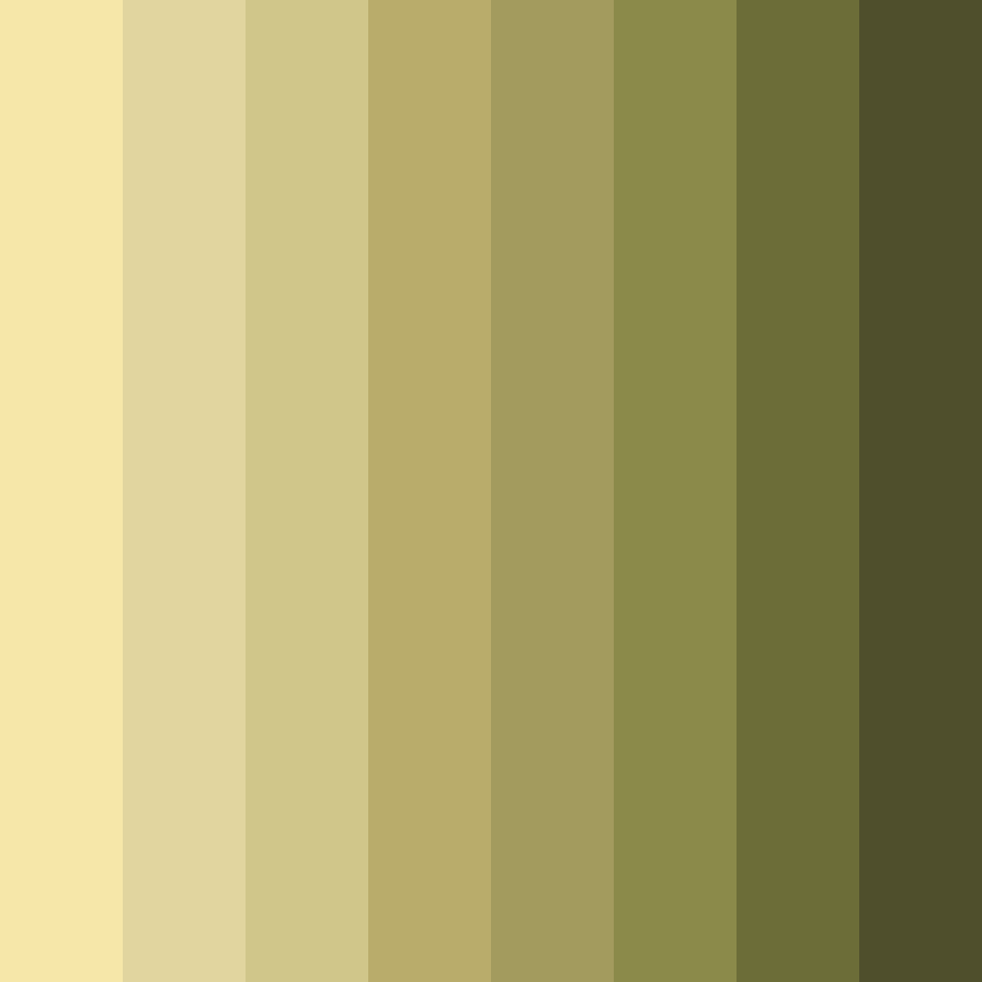 Download muted yellow color palette PNG image (square)