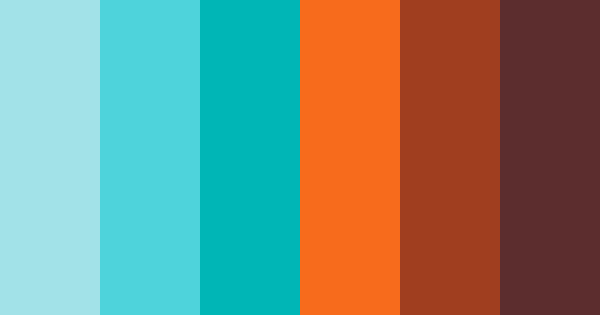 Download turquoise fire color palette PNG image (landscape)