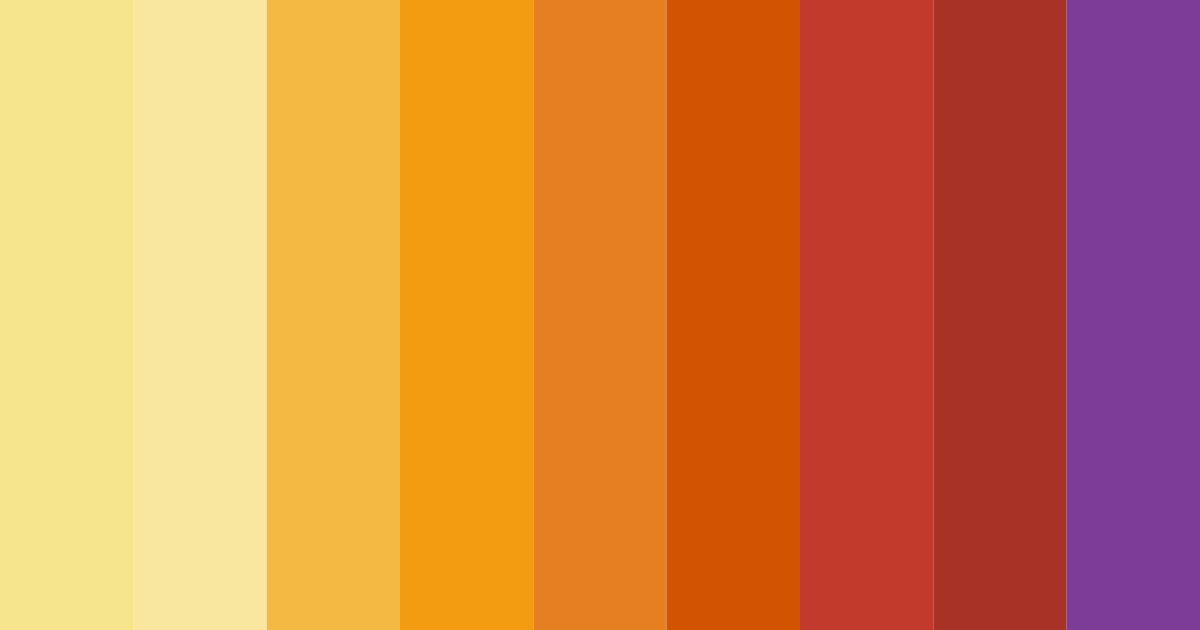 Download autumn ember glow color palette PNG image (landscape)